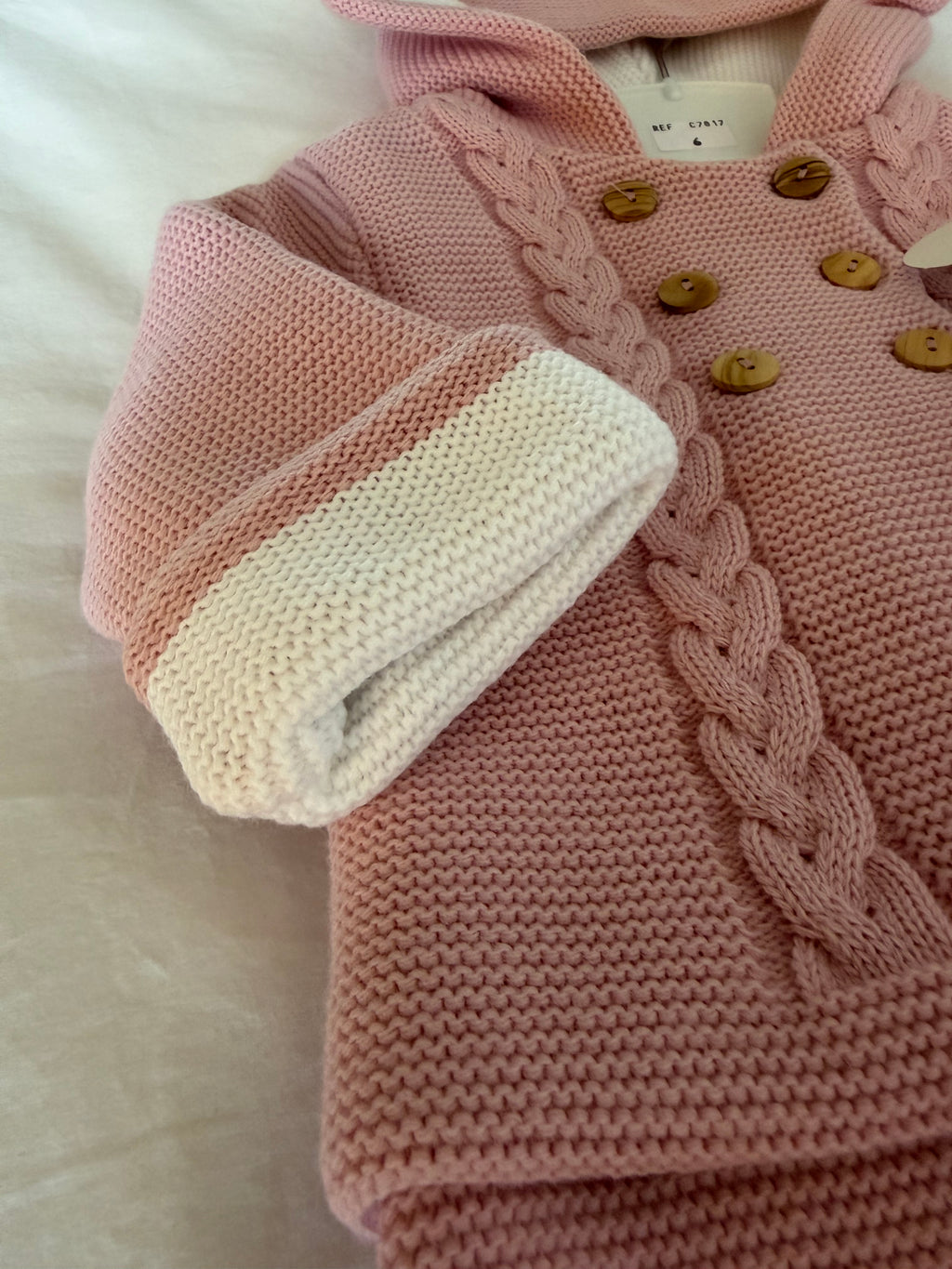 Conjunto Ari de punto pantalón y chaqueta Rosa empolvado