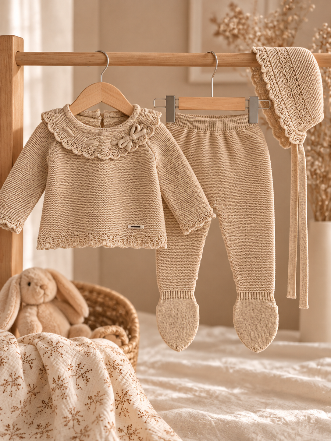 Conjunto Olivia de Punto · Beige