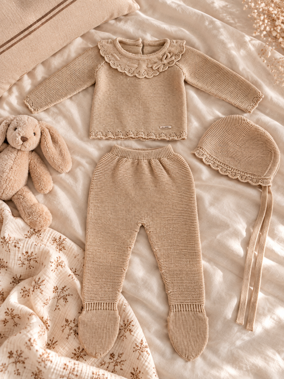 Conjunto Olivia de Punto · Beige