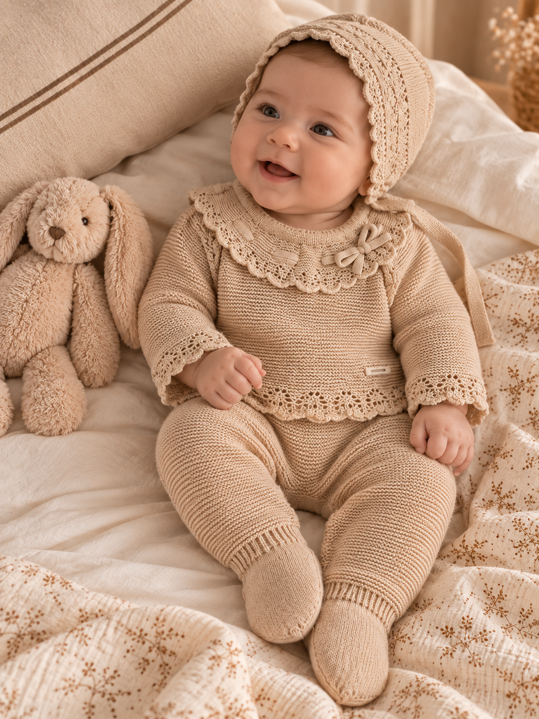 Conjunto Olivia de Punto · Beige